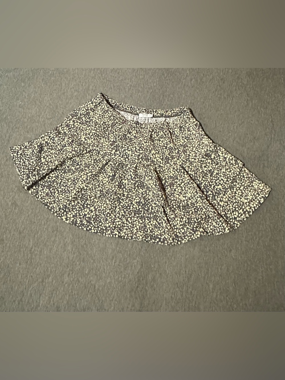 Ardene Black and White Floral Circle Skirt
